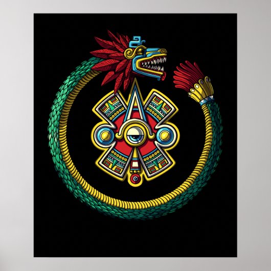 Poster Aztec Ouroboros (Devant)
