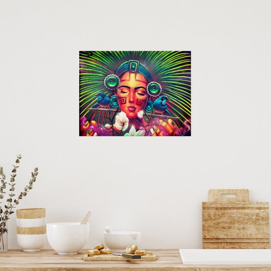 poster aztec princess (Keuken)