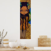 Poster Aztec Princess ART IMPRIMER Maya Big Eye Art (Cuisine)