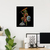 Poster Aztec Skull Warrior (Bureau à domicile)