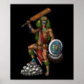 Poster Aztec Skull Warrior (Devant)