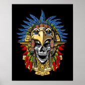 Poster Aztec Skull Warrior (Devant)