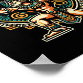 Poster Aztec Warrior Gym Weightlifting Bodybuilding Worko (Coin)