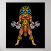 Poster Aztec Warrior Weightlifting (Devant)