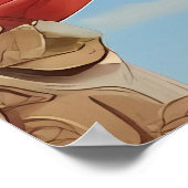 Poster Aztèque Abstrait Fusion Tribale Vibrant Art (Coin)