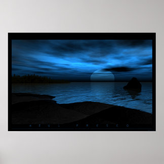 Poster Azul Fresco