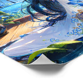 Poster Azur Blossom Kimono Girl (Coin)