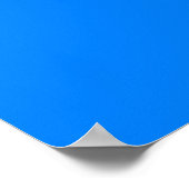 Poster Azure (couleur solide) (Coin)