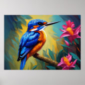 Poster Azure Kingfisher (Devant)