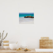 Poster Azure Ocean Sandy Beach Photo (Cuisine)