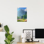 Poster Azure Temple Haven (Bureau à domicile)