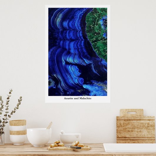 Poster Azurite et Malachite (Cuisine)