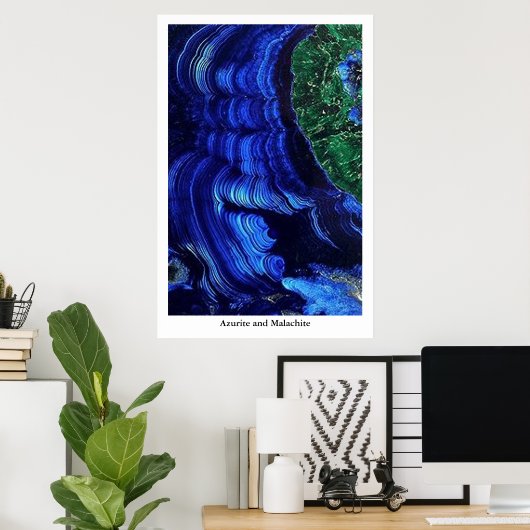 Poster Azurite et Malachite (Bureau à domicile)