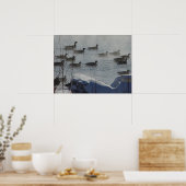 Poster B49 Bernaches du Canada sur une rivière gelée (Cuisine)