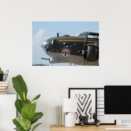 Poster B-17 Art du nez (Bureau à domicile)