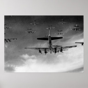 Poster B-17 Forteresses Volantes