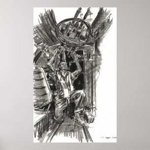 Poster B-17 Radio Gunner 1942