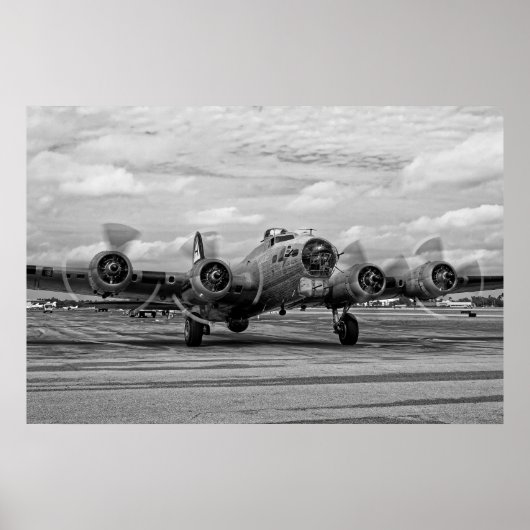 Poster B-17 se préparer pour un vol - (Devant)