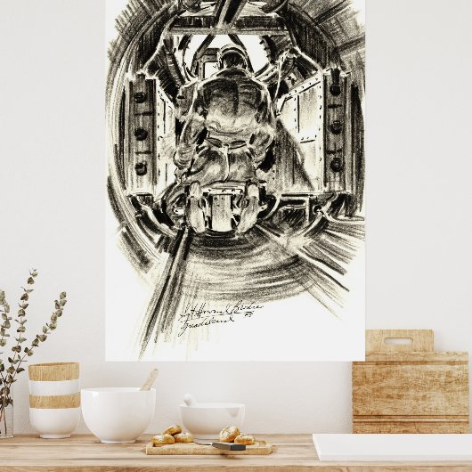 Poster B-17 Tail Gunner 1943 (Cuisine)