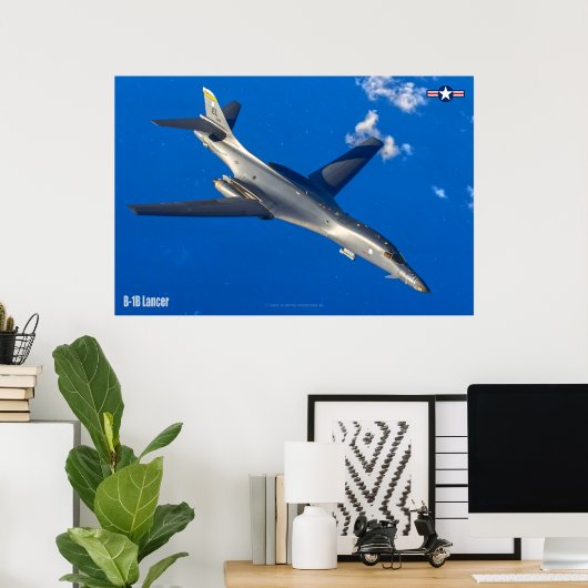POSTER B-1B LANCER (Bureau à domicile)