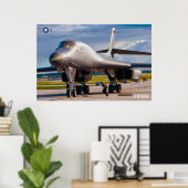 POSTER B-1B LANCER (Bureau à domicile)
