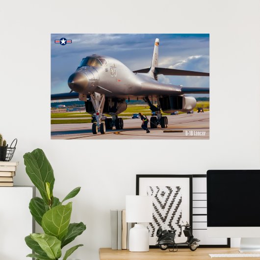 POSTER B-1B LANCER (Bureau à domicile)