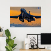 POSTER B-1B LANCER (Bureau à domicile)