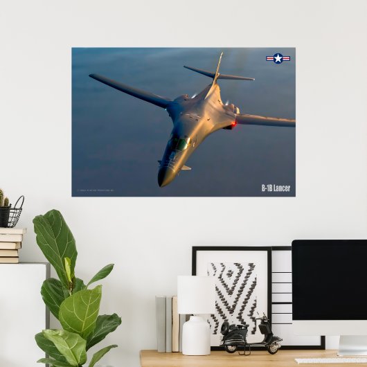 POSTER B-1B LANCER (Bureau à domicile)