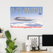 POSTER B-21 RAIDER (Bureau à domicile)
