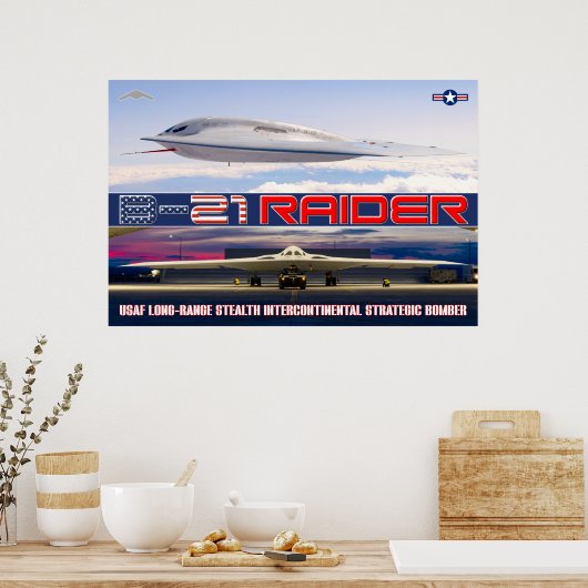 POSTER B-21 RAIDER (Cuisine)