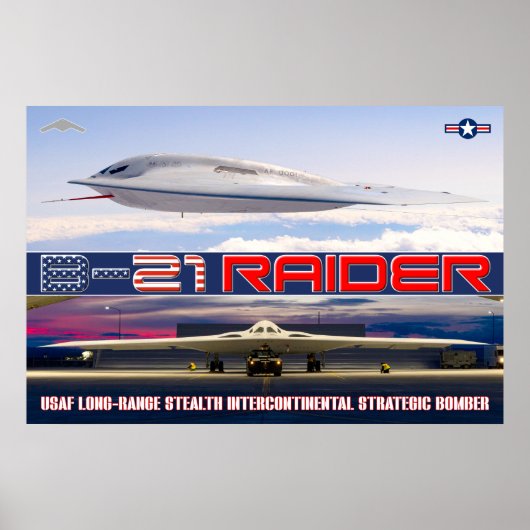 POSTER B-21 RAIDER (Devant)