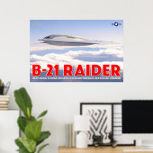 POSTER B-21 RAIDER (Bureau à domicile)