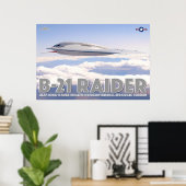 POSTER B-21 RAIDER (Bureau à domicile)