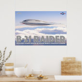 POSTER B-21 RAIDER (Cuisine)