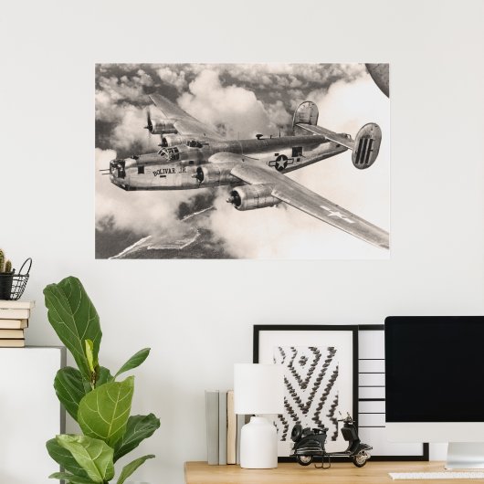 Poster B-24 sur la patrouille (Bureau à domicile)