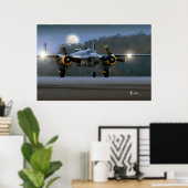 Poster B-25 Mitchell à la nuit (Bureau à domicile)