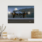 Poster B-25 Mitchell à la nuit (Cuisine)