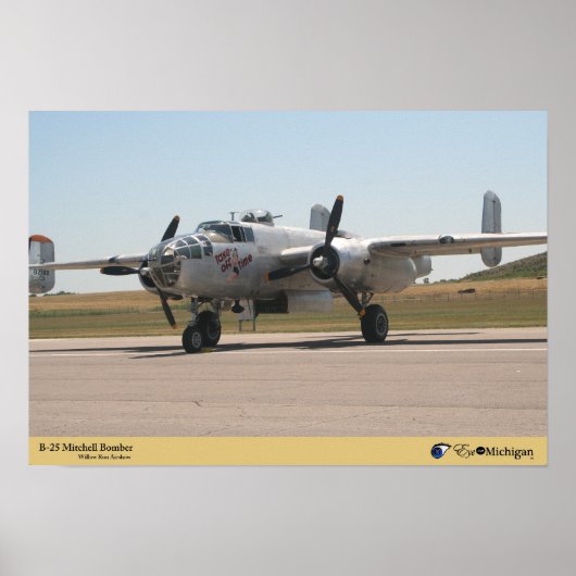 Poster B-25 Mitchell Bomber (Devant)