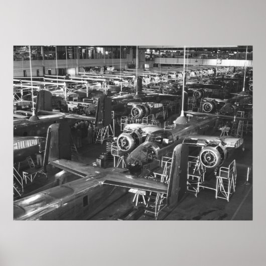 Poster B-25 Mitchell Bomber, 1942 (Devant)