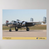 Poster B-25 Mitchell Bomber Plane (Devant)