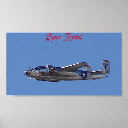 Poster B-25 Super Rabbit  (Devant)