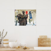 Poster B.B. King Statue - Memphis (Tennessee) (Cuisine)