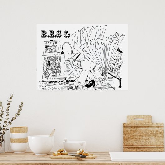Poster B.E.S. & Radio Chimiste (Cuisine)