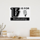 Poster B Est Destiné À La Radiodiffusion (Cuisine)