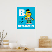 Poster B est pour Bert | Ajouter Votre Nom (Cuisine)