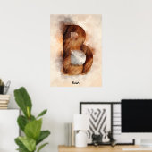 Poster B est pour ours (Bureau à domicile)