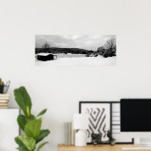 Poster B et W cabine (Bureau à domicile)