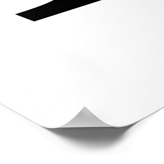 Poster B monogramme botanique. Lettre initiale avec pivoi (Coin)