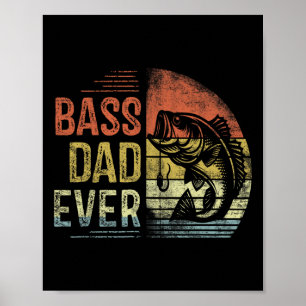 Poster B Papa Jamais Pêche Cadeaux Papa Anniversaire Vint