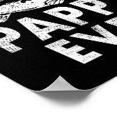 Poster B Pappy Ever Pêche Cadeaux Pappy Fête des pères (Coin)